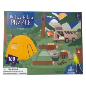 NEW/Sealed in Box - UV Seek & Find Puzzle - Campground